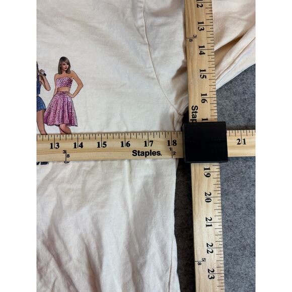 Taylor Swift 1989 Taylors Version Shirt Womens XS Cream Tour Long Sleeve Tee - Picture 3 of 10